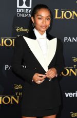 YARA SHAHIDI at The Lion King Premiere in Hollywood 07/09/2019