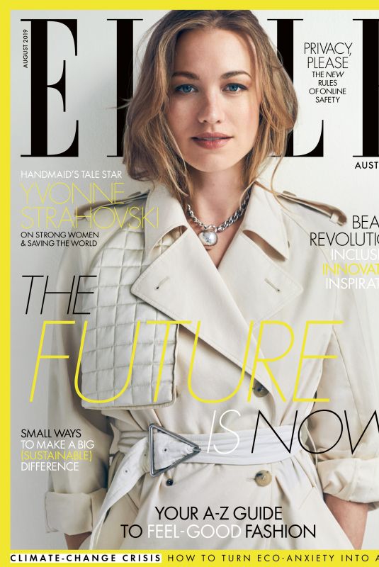 YVONNE STRAHOVSKI for Elle Magazine, Australia August 2019