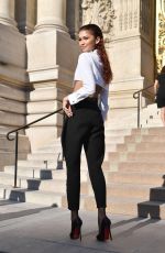 ZENDAYA at Giorgio Armani Prive Haute Couture Show at Paris Fashion Week 07/02/2019