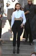 ZENDAYA at Giorgio Armani Prive Haute Couture Show at Paris Fashion Week 07/02/2019