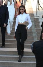 ZENDAYA at Giorgio Armani Prive Haute Couture Show at Paris Fashion Week 07/02/2019