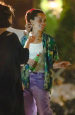 ZOE KRAVITZ on the Set of High Fidelity in New York 07/11/2019