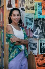 ZOE KRAVITZ on the Set of High Fidelity in New York 07/14/2019