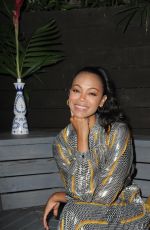 ZOE SAlDANA at Tijuana Ymca Benefit in Beverly Hills 07/27/2019
