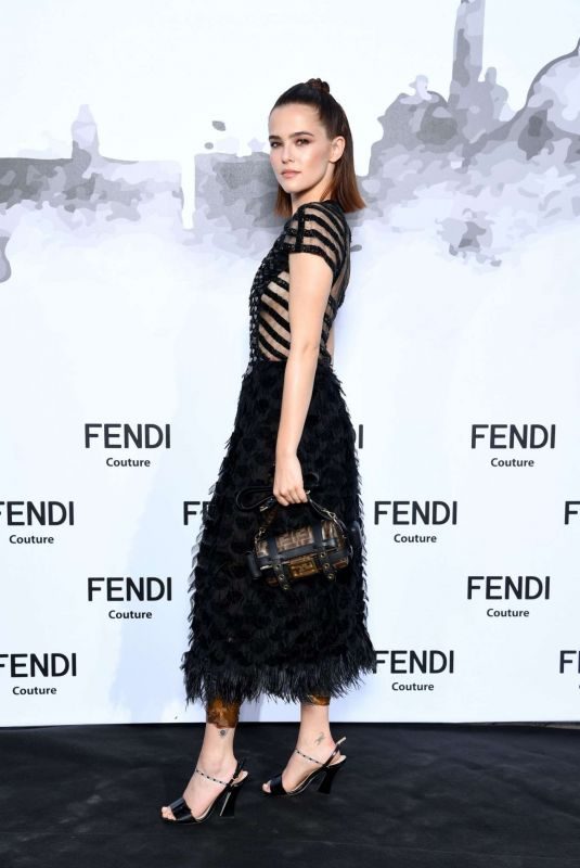 ZOEY DEUTCH at Fendi Couture Cocktail in Rome 07/04/2019