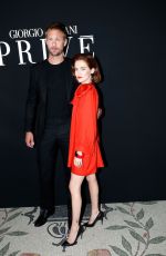 ZOEY DEUTCH at Giorgio Armani Prive Haute Couture Show at Paris Fashion Week 07/02/2019