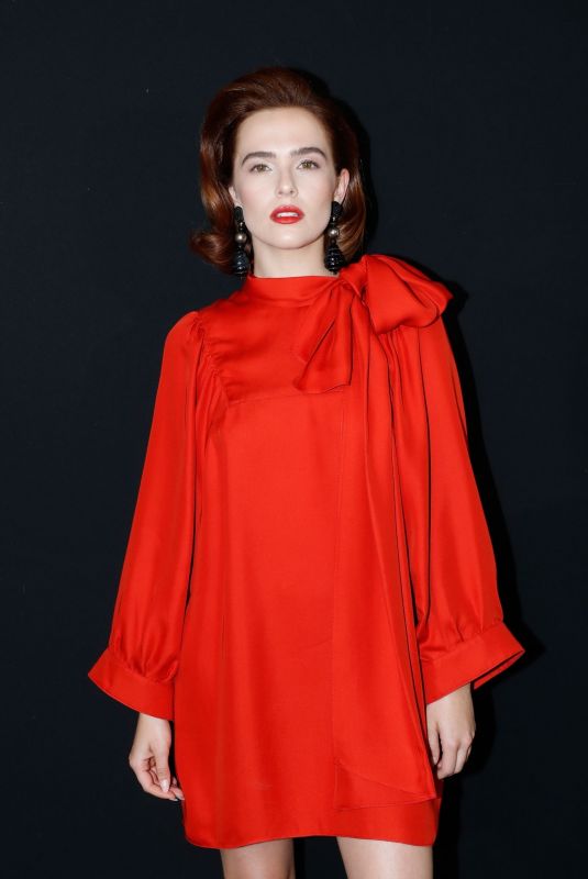 ZOEY DEUTCH at Giorgio Armani Prive Haute Couture Show at Paris Fashion Week 07/02/2019