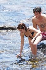 ZOEY DEUTCH in Bikini at a Beach in Ischia 07/17/2019