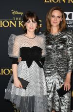 ZOOEY and EMILY DESCHANEL at The Lion King Premiere in Hollywood 07/09/2019
