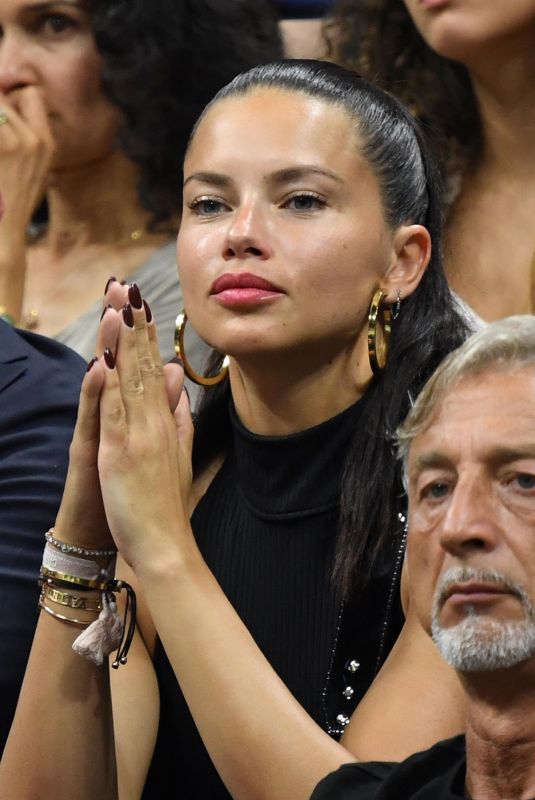 ADRIANA LIMA at Keys vs Sofia Kenin Game at Arthur Ashe Stadium in New York 08/30/2019
