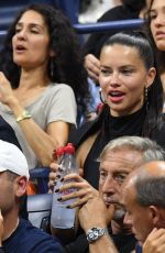 ADRIANA LIMA at Keys vs Sofia Kenin Game at Arthur Ashe Stadium in New York 08/30/2019