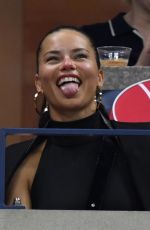 ADRIANA LIMA at Keys vs Sofia Kenin Game at Arthur Ashe Stadium in New York 08/30/2019