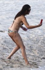 ADRIANA LIMA in Bikini at a Beach in Miami 08/13/2019