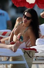 ADRIANA LIMA in Bikini at a Beach in Miami 08/13/2019