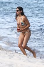 ADRIANA LIMA in Bikini at a Beach in Miami 08/13/2019