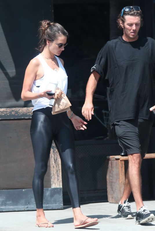ALESSANDRA AMBROSIO and Nicolo Oddi Out in Los Angeles 08/12/2019
