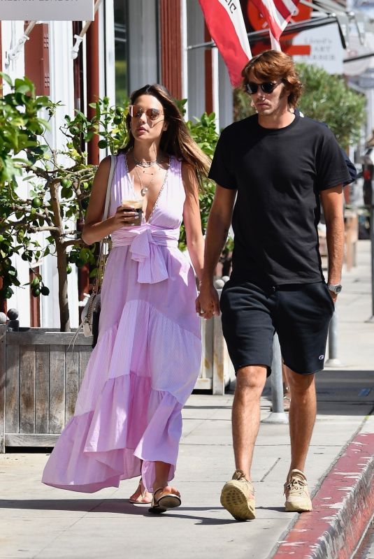 ALESSANDRA AMBROSIO and Nicolo Oddi Out in Los Angeles 08/28/2019