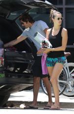 ALESSANDRA AMBROSIO at a Yoga Class in Santa Monica 08/19/2019