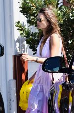 ALESSANDRA AMBROSIO at Brentwood Country Mart in Los Angeles 08/13/2019