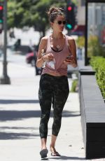 ALESSANDRA AMBROSIO Heading to a Gym in Los Angeles 08/06/2019