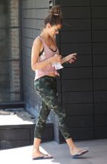 ALESSANDRA AMBROSIO Heading to a Gym in Los Angeles 08/06/2019