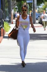 ALESSANDRA AMBROSIO Leaves Pilates Class in Los Angeles 08/20/2019