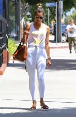 ALESSANDRA AMBROSIO Leaves Pilates Class in Los Angeles 08/20/2019