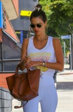 ALESSANDRA AMBROSIO Leaves Pilates Class in Los Angeles 08/20/2019