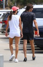 ALESSANDRA AMBROSIO Out at a Beach in Santa Monica 08/04/2019