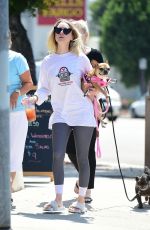 ALESSANDRA TORRESANI Out with Her Dog in Studio City 08/08/2019