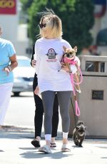 ALESSANDRA TORRESANI Out with Her Dog in Studio City 08/08/2019