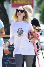 ALESSANDRA TORRESANI Out with Her Dog in Studio City 08/08/2019