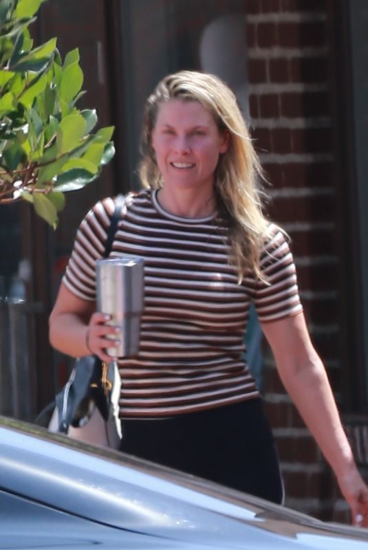 ALI LARTER Leaves Tracy Anderson Gym in Brentwood 08/22/2019