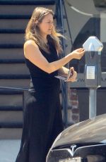 ALICIA SILVERSTONE Feeding Parking Meter in Beverly Hills 08/08/2019