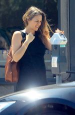 ALICIA SILVERSTONE Feeding Parking Meter in Beverly Hills 08/08/2019