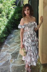 ALISON BRIE in Brock Collection Dress - Instagram Photos 08/07/2019