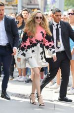 AMANDA SEYFRIED Arrives at AOL Build in New York 08/05/2019