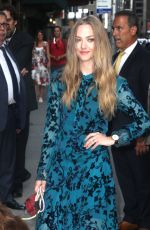 AMANDA SEYFRIED Arrives at Late Show with Stephen Colbert in New York 08/06/2019