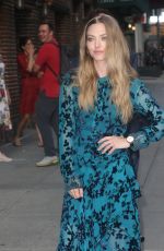 AMANDA SEYFRIED Arrives at Late Show with Stephen Colbert in New York 08/06/2019