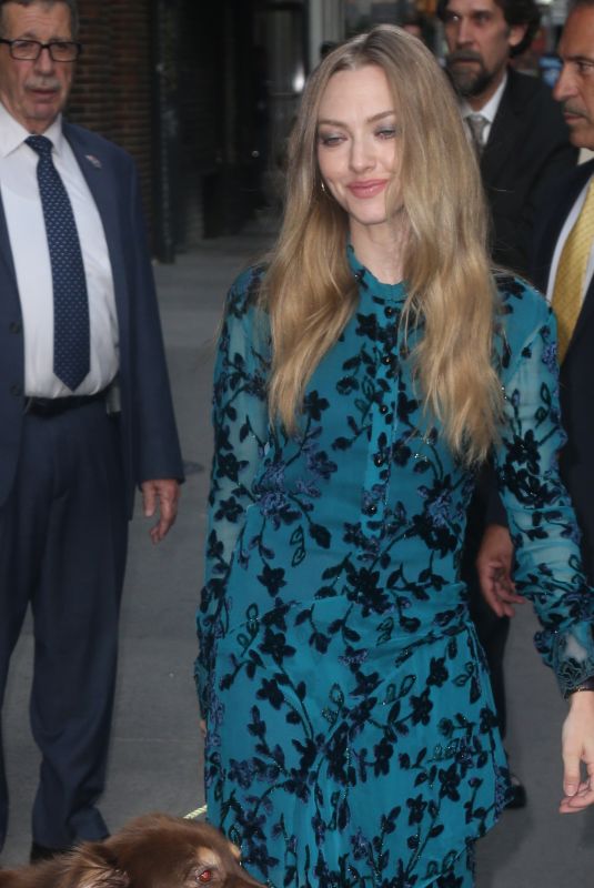 AMANDA SEYFRIED Arrives at Late Show with Stephen Colbert in New York 08/06/2019