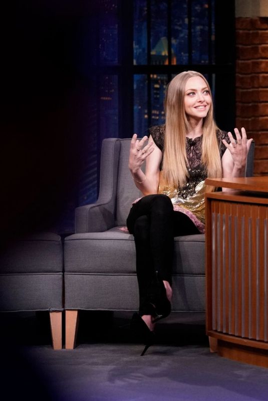AMANDA SEYFRIED at Late Night with Seth Meyers in New York 08/07/2019