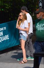 AMANDA SYEFRIED in Denim Shorts Out in New York 08/05/2019