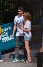 AMANDA SYEFRIED in Denim Shorts Out in New York 08/05/2019