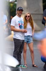 AMANDA SYEFRIED in Denim Shorts Out in New York 08/05/2019