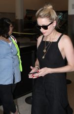 AMBER HEARD at LAX Airport in Los Angeles 08/15/2019