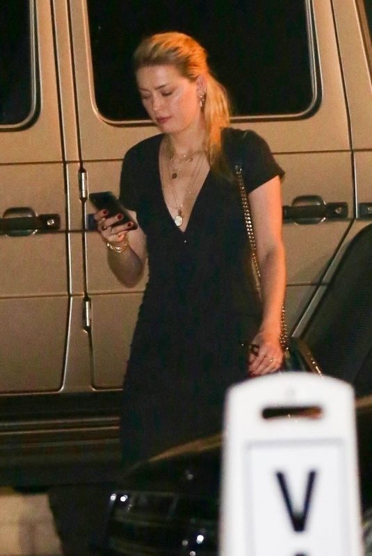 AMBER HEARD Night Out in Los Angeles 08/30/2019