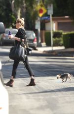 AMBER HEARD Out with Her Dog in Los Angeles 08/07/2019