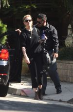 AMBER HEARD Out with Her Dog in Los Angeles 08/07/2019