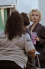 ANA DE ARMAS on the Set of Blonde in Los Angeles 08/20/2019