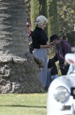 ANA DE ARMAS on the Set of Blonde in Los Angeles 08/23/2019
